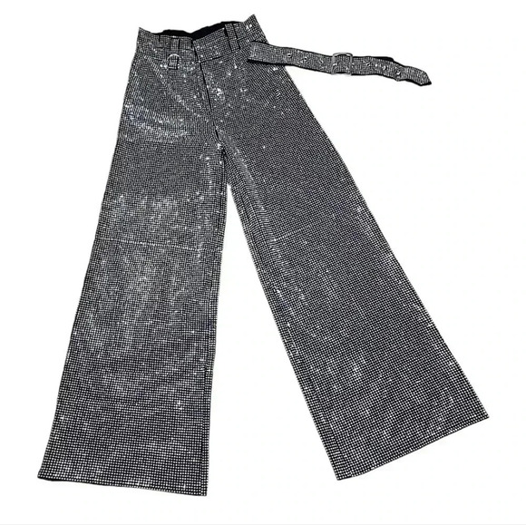Rhinestone Wide leg Pants.  Brand new in the package.  Size small - Picture 7 of 10